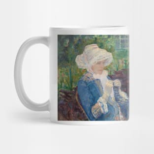 Lydia Crocheting in the Garden at Marly by Mary Cassatt Mug